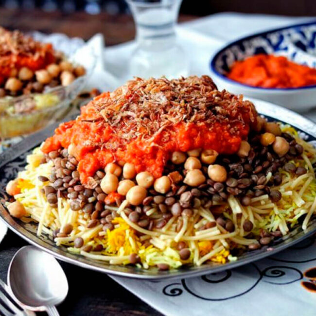 Koshari - Comida Vegetariana